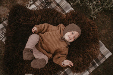 The Simple Folk Alpaca Bonnet. Fawn